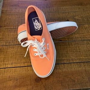 Size 7.5 peach Vans